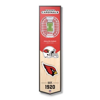 NFL Arizona Cardinals University of Phoenix Stadium 3D Stadium Banner-8x323D Stadium Banner - 8"x 32", Team Colors, 8" x 32"