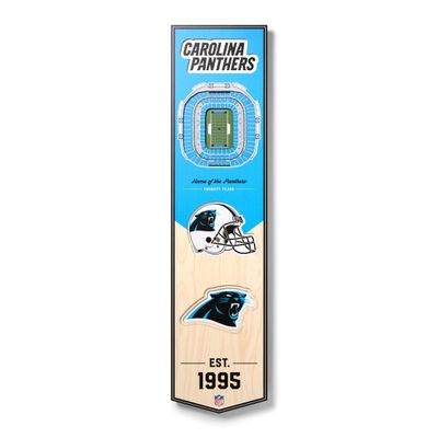 NFL Carolina Panthers Bank of America Stadium 3D Stadium Banner-8x323D Stadium Banner - 8"x 32", Team Colors, 8" x 32"