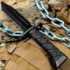 KCCEDGE BEST CUTLERY SOURCE Tactical Knife Hunting Knife Survival Knife Fixed Blade Knife Razor Sharp Edge Camping Accessories Camping Gear Survival Kit Survival Gear Tactical Gear 77077 (Black) view 3
