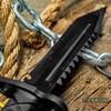 KCCEDGE BEST CUTLERY SOURCE Tactical Knife Hunting Knife Survival Knife Fixed Blade Knife Razor Sharp Edge Camping Accessories Camping Gear Survival Kit Survival Gear Tactical Gear 77077 (Black) view 4