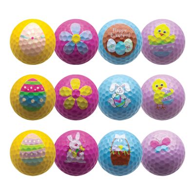 Easter Golf Balls Mixed 12 Pack