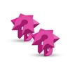 Bowmar Archery Nose Button, Extremely Light Weight, Creates Consistent Anchor Point, Two Sizes Included (Pink) view 1