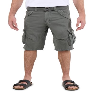 X RAY Mens Cargo Shorts Camo & Solid Colors 12.5" Inseam Knee Length Classic Fit Multi Pocket (Big and Tall Shorts for Men), Twill Taped Grey, 30