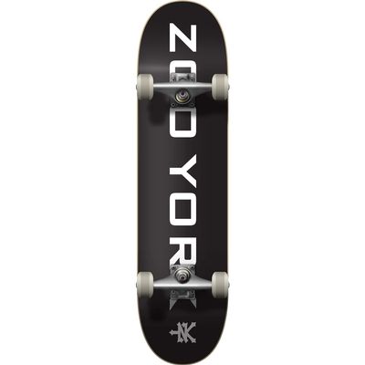 Zoo York OG 95 Logo Block Complete Skateboard -7.75 Black/White