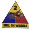 2ND ARMORED DIVISION HELL ON WHEELS PIN OR HAT PIN - Size 1" - VETERAN OWNED BUSINESS view 1