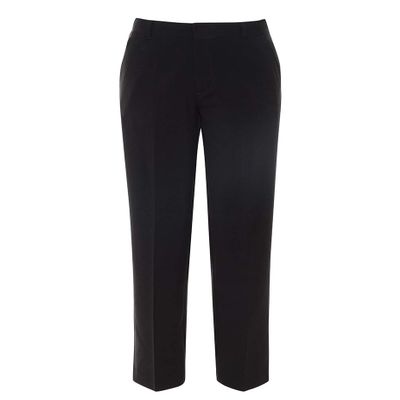 Chaps Little Boys' Flat Front Dress Pants, Black, 4