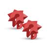 Bowmar Archery Nose Button, Extremely Light Weight, Creates Consistent Anchor Point, Two Sizes Included (Red) view 1