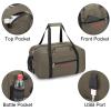 17x10x9 United Airline Personal Item Under Seat Duffel Bag With Free Pillow And USB Port (H Green) view 3