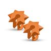 Bowmar Archery Nose Button, Extremely Light Weight, Creates Consistent Anchor Point, Two Sizes Included (Orange) view 1