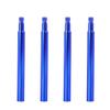 X AUTOHAUX 70mm Aluminum Alloy Bike French Type Valve Extender Extension Blue 4pcs view 1