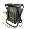 UNISTRENGH Folding 3 in 1 Camping Chair Stool Backpack with Cooler Insulated Picnic Bag, Hiking Camouflage Seat Table Bag Camping Gear for Outdoor Indoor Fishing Travel Beach BBQ (Camouflage) view 2