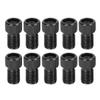 X AUTOHAUX Black Metal French to American Type Valve Adapter Bike Pump Tire Inflator Tool 10pcs view 1
