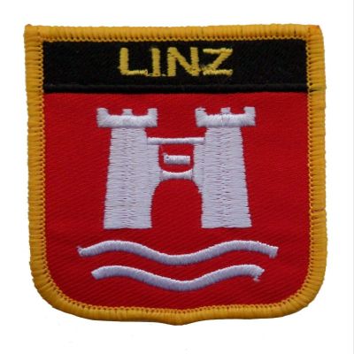 1000 Flags Linz Austria Shield Embroidered Patch Badge