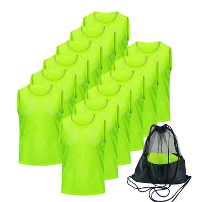 Antoyo Pinnies Soccer pinnies for Soccer Mesh Basketball Jerseys Green-M
