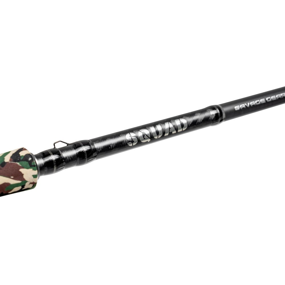Savage Gear 7'4" Squad Casting Fishing Rod, 1-Piece Freshwater with Hook Keeper, 24-Ton High Modulus Carbon Blank