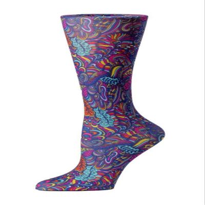 Cutieful Therapeutic Graduated 10-18 mmHg Compression Socks - Autumn Array (Wide Calf)