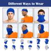 Geyoga 6 Pieces Summer UV Protection Cooling Neck Gaiter Face Clothing Neck Gaiter Mask Scarf Sunscreen Breathable Bandana(Mixed Colors) view 3