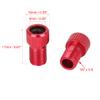X AUTOHAUX Red French to American Air Pump Compressor Bike Valve Adapter 4pcs view 2
