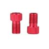 X AUTOHAUX Red French to American Air Pump Compressor Bike Valve Adapter 4pcs view 3