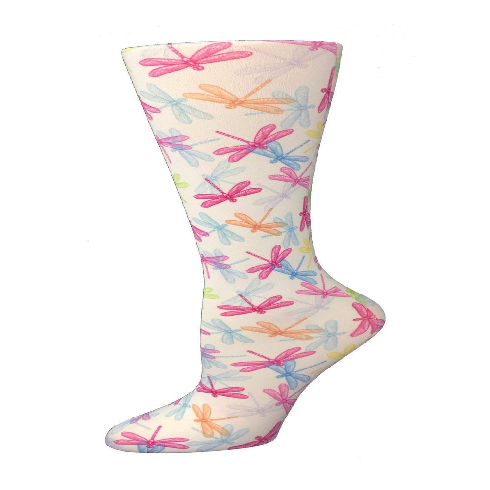 Cutieful Compression Socks Knit Wide Calf 10-18mm/HG (Dragonfly)