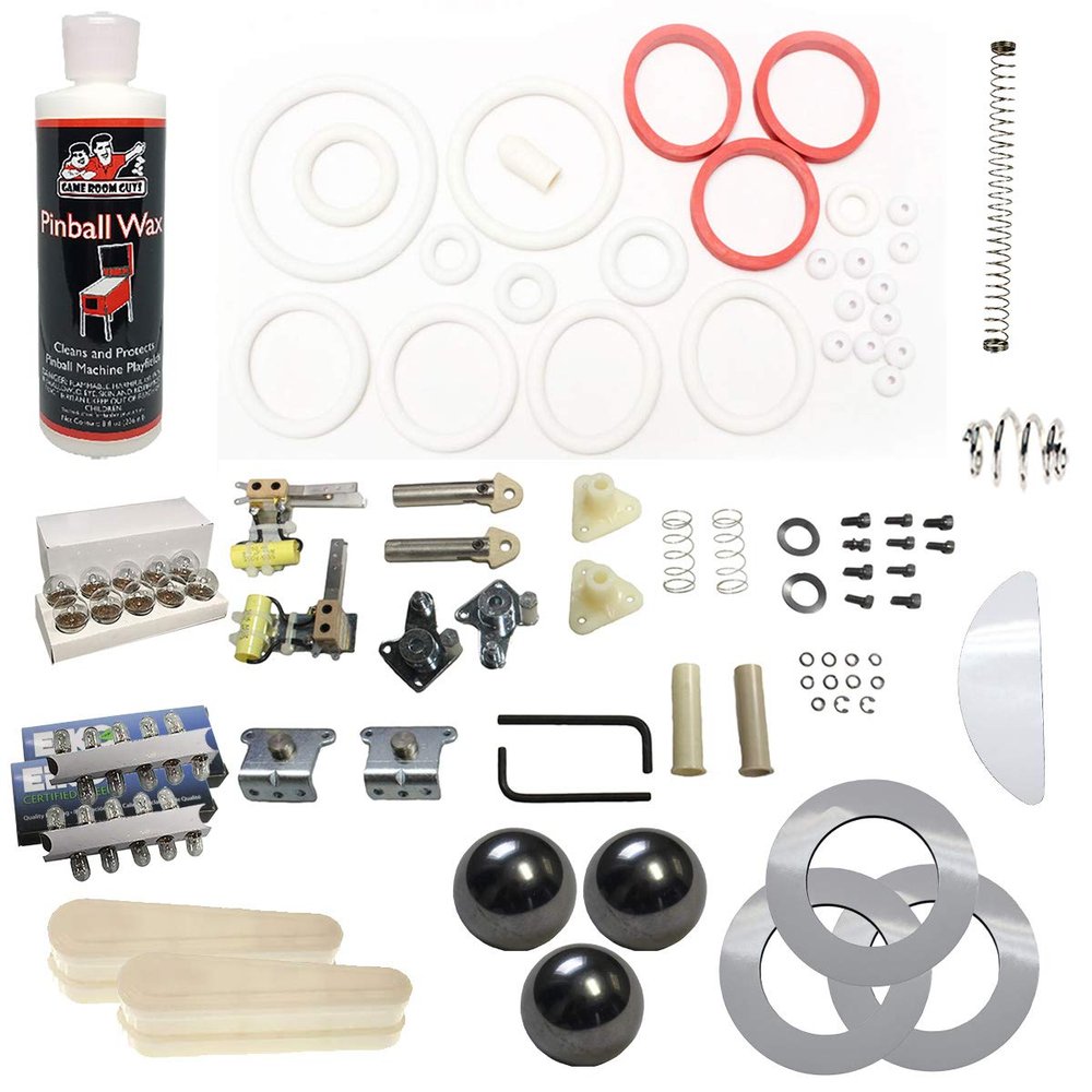 Game Room Guys 1990 Gottlieb Deadly Weapon Pinball White Premium Maintenance Kit