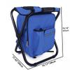UNISTRENGH Folding 3 in 1 Camping Chair Stool Backpack with Cooler Insulated Picnic Bag, Hiking Camouflage Seat Table Bag Camping Gear for Outdoor Indoor Fishing Travel Beach BBQ (Blue) view 3