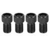 X AUTOHAUX Black Metal French to American Type Valve Adapter Bike Tire Inflator Air Compressor Tools 4pcs view 1