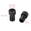 X AUTOHAUX Black Metal French to American Type Valve Adapter Bike Tire Inflator Air Compressor Tools 4pcs view 2