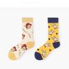Stockings College Retro Female Socks Stockings Literature Art Cartoon Stockings-Ms. [35-42]_Meng Meng Rabbit view 4