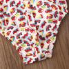 Andannby Toddler Baby Boys Flamingo Rompers Bow-Tie Button-Down Bodysuit Casual Clothes (Red Car, 6-12 M) view 4