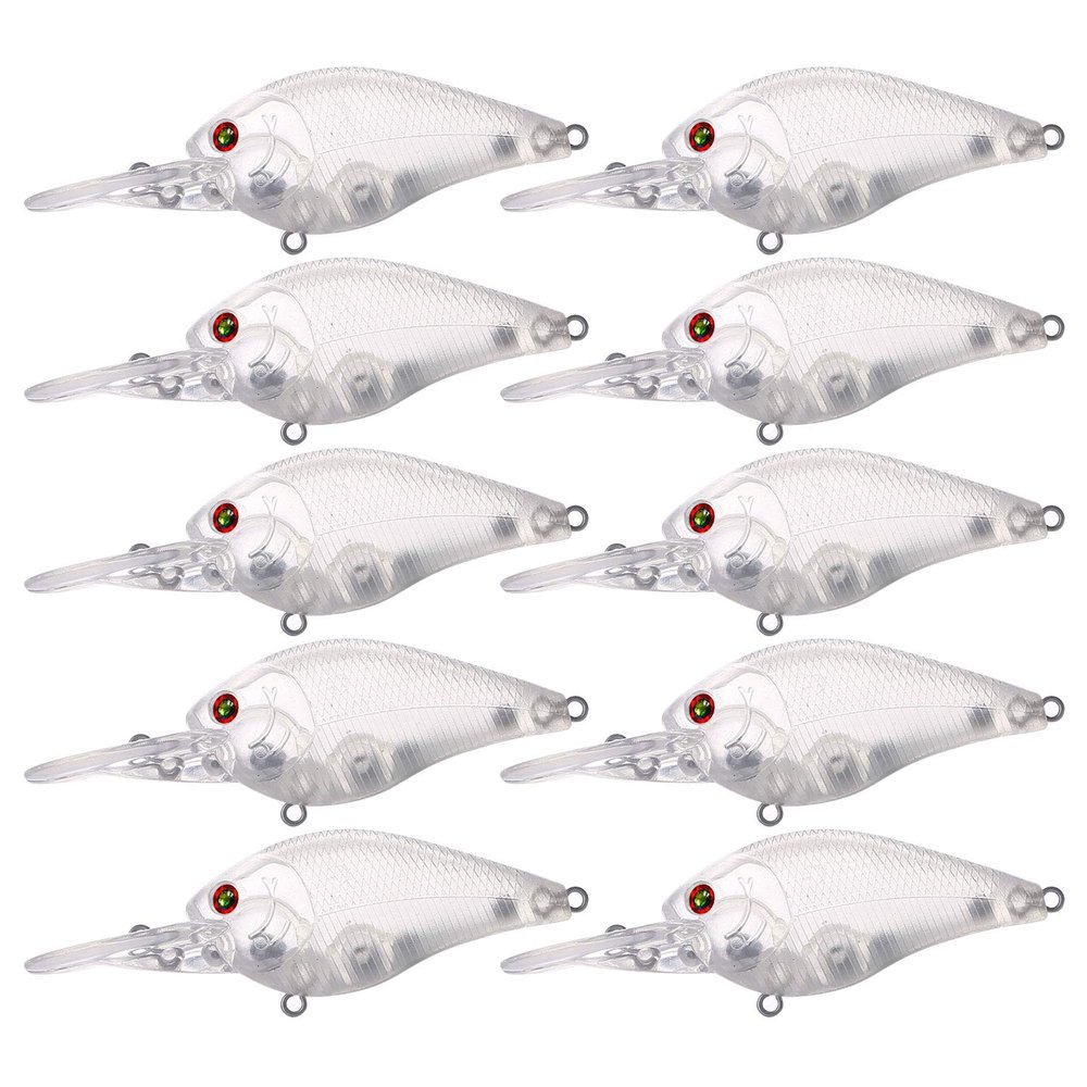 FREE FISHER 25pcs Fishing Crankbait Blanks,Unpainted Fishing Lures Blank Minnow Crankbaits Hard Bait Bodies Set 9cm 10.9g