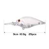 FREE FISHER 25pcs Fishing Crankbait Blanks,Unpainted Fishing Lures Blank Minnow Crankbaits Hard Bait Bodies Set 9cm 10.9g view 2