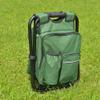 UNISTRENGH Folding 3 in 1 Camping Chair Stool Backpack with Cooler Insulated Picnic Bag, Hiking Camouflage Seat Table Bag Camping Gear for Outdoor Indoor Fishing Travel Beach BBQ (Green) view 2