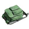 UNISTRENGH Folding 3 in 1 Camping Chair Stool Backpack with Cooler Insulated Picnic Bag, Hiking Camouflage Seat Table Bag Camping Gear for Outdoor Indoor Fishing Travel Beach BBQ (Green) view 4