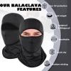 Achiou Ski Mask Balaclava Shiesty, Motorcycle Summer Ice Silk Cooling Thin Breathable UV Protection for Men Women view 3