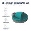 Sea to Summit Delta Light Solo Camp Dinnerware Set, Pacific Blue view 2