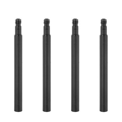 X AUTOHAUX 70mm Aluminum Alloy Bike French Type Valve Extender Extension Black 4pcs
