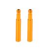 X AUTOHAUX 40mm Aluminum Alloy Bike French Type Valve Extender Extension Gold Tone 2pcs view 1