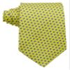 Geotae Zerun New Classic Florals JACQUARD WOVEN Silk Men's Tie Necktie (Yellow/Blue) view 1