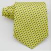 Geotae Zerun New Classic Florals JACQUARD WOVEN Silk Men's Tie Necktie (Yellow/Blue) view 4