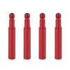 X AUTOHAUX 40mm Aluminum Alloy Bike French Type Valve Extender Extension Red 4pcs view 1