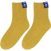 SUNS Chinese-style double-needle socks, solid color lapel socks, striped canvas cotton socks, sleeping, eating, running socks-Grey sleeping_One size view 4
