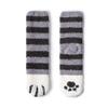 SUNS Cat's claw socks Coral fleece cute cartoon tube socks Thicken warm home floor socks Sleeping female socks-Fits 36-39 yards_Cat claw socks-five pairs view 2