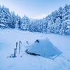 3F UL GEAR Lanshan 2 Person Tent Hiking Ultralight Camping Tent Professional 15D Silnylon Rodless Trekking Pole Tent Waterproof Backpacking Outdoor for Camping, Bivvy (2P Gray 3 Season) view 2