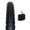 Zol Bundle Pack MTB Bike Tires and Bicycle Tube 26x2.25 Schrader American 48mm Valve view 1