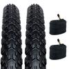 Zol Bundle Pack MTB Bike Tires and Bicycle Tube 26x2.25 Schrader American 48mm Valve view 2