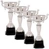 On Top Awards - Gold with Black Base Metal Trophy Cup Award - 5 Sizes - Gold or Silver (Silver 15.50" - Pack of 4) view 1