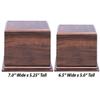 On Top Awards - 5.25" Tall x 7" Cherry Finish Particle Wood Base for Cups Trophies Awards Figurines Riser Pepetual Trophy for Extra Plates (7x7x5.25 - Pack of 1) view 2