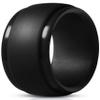 Lovefit Silicone Rings for Men-7 Rings / 4 Rings / 1 Ring Step Edge Rubber Wedding Bands 10mm Wide-2.5mm Thick (8.5-9 (18.9mm), Pack of 1) view 1