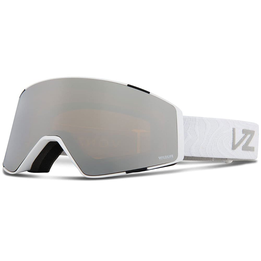 Capsule Snowboard Goggles - White Gloss Wavey/Wildlife Rose Silver Chrome/One Size